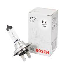 Bosch Eco 2 Pin H7 12V 55W Halogen Single Headlight Globe