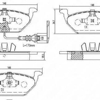 VW Polo 1.4i BLM 8 Valve,1.4i BBY 16 Valve,1.6i BAH 8 Valve 2003-2009 Front Brake Pad Set